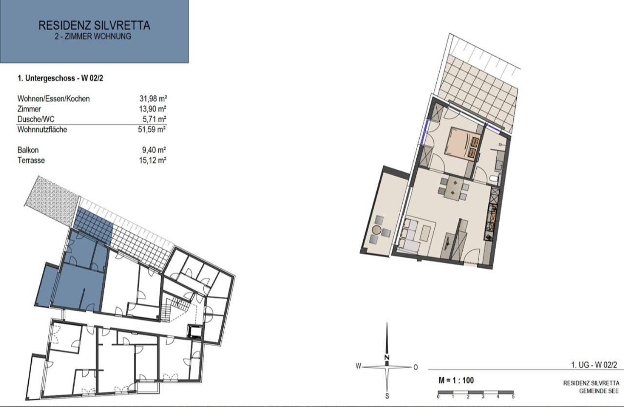 Charmantes Apartment in der Residenz Silvretta See Exterior foto